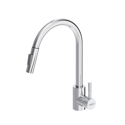 D3007500 Logic кухонный смеситель вытягивающимся изливом Logic, хром фото в интернет-магазине Русалия