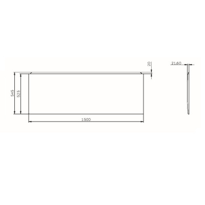 W94A-150-070W-P1 X-Joy панель фронтальная для ванны 150х70 Am.Pm фото в интернет-магазине Русалия
