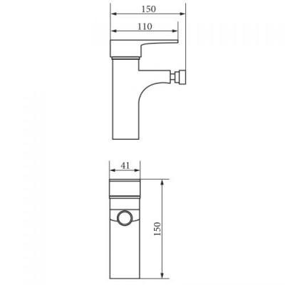 Смеситель для биде Gritt Cromo VR.GTT-7020.CR Veragio фото в интернет-магазине Русалия
