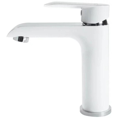 Смеситель для раковины Grocenberg GB2010WC, белый/хром фото в интернет-магазине Русалия