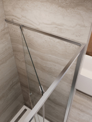 Душевая дверь CEZARES LUX-B-FS-1-80-C-CR фото в интернет-магазине Русалия