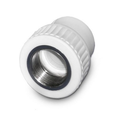 Муфта прямая 40-1 1/4" ВР, белый полипропилен Millennium фото в интернет-магазине Русалия