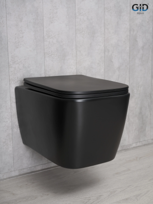Унитаз подвесной Gid Tr2140Bm 62255Y черный матовый 51x35x37.5 фото в интернет-магазине Русалия