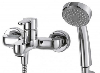 Смеситель для ванны с гарнитуром Stream F63783C-B Bravat фото в интернет-магазине Русалия