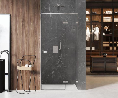 Дверь в нишу NEW TRENDY AVEXA 90x200 EXK-1444 (хром) фото в интернет-магазине Русалия