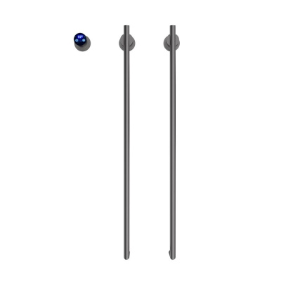 Полотенцесушитель электрический Terminus Рондо П2 35х76, оружейная сталь 4670078568175 фото в интернет-магазине Русалия