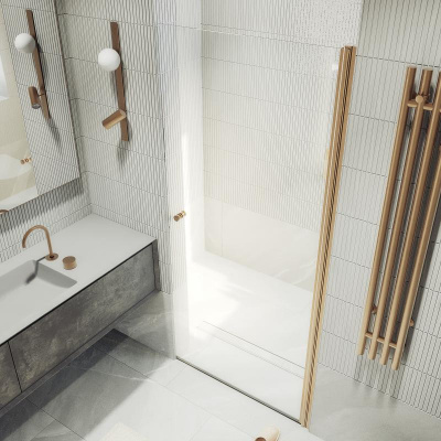 Душевая дверь на монопетле 1980*600 Стекло 6 мм Бесцветное MGD-809-2 Maybah Glass фото в интернет-магазине Русалия