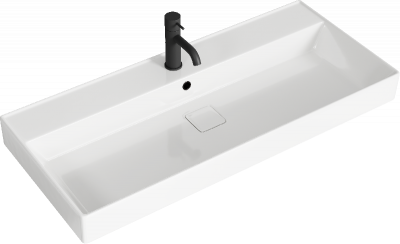 Подвесная тумба 100  Pure серый PUR0110GRM + умывальник  Вилис 1000 4610119205164 Aqwella фото в интернет-магазине Русалия