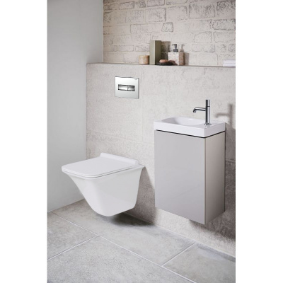 Кнопка смыва Loranto механическая, двойная, хром глянцевый 7322 фото в интернет-магазине Русалия