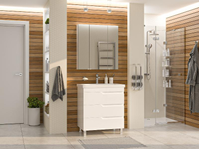 Тумба Софт 75 с раковиной Misty Алиса 75 Misty фото в интернет-магазине Русалия