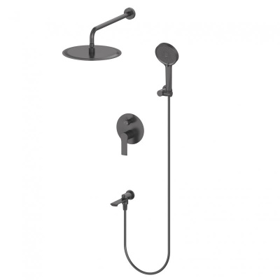 Душевая система встраиваемая WONZON & WOGHAND BRILLIANT, Черный матовый (WW-88939079-MB) фото в интернет-магазине Русалия