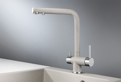 Смеситель для кухни GRANULA (2305, БАЗАЛЬТ) фото в интернет-магазине Русалия