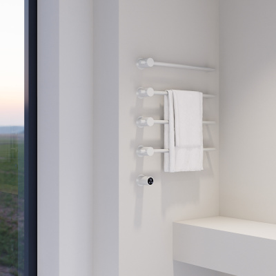 Полотенцесушитель электрический ABBER Charme AH4004MW белый матовый фото в интернет-магазине Русалия