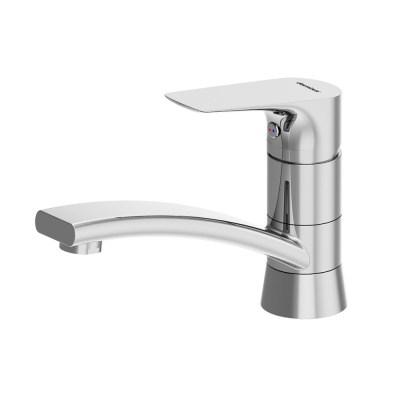 770220001 Jupiter, смеситель для умывальника с поворотным изливом, хром фото в интернет-магазине Русалия