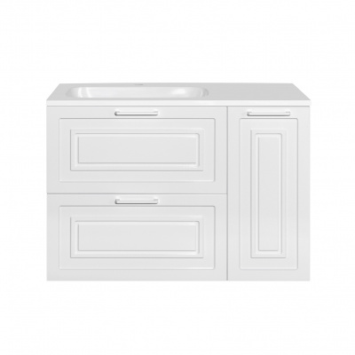 Тумба с раковиной Альба 90 подвесная ЛЕВАЯ Style Line фото в интернет-магазине Русалия