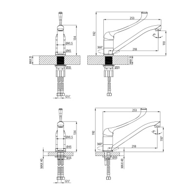 Смеситель Lemark Project LM4634C для кухни фото в интернет-магазине Русалия