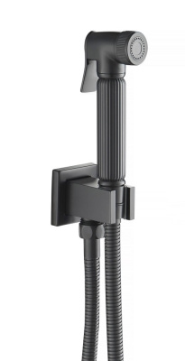 Смеситель встроенный с гигиеническим душем Timo Torne черный (4389/03SM) фото в интернет-магазине Русалия