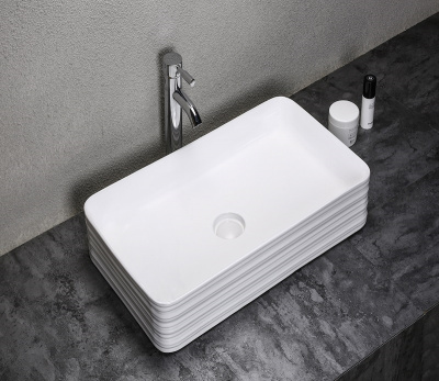 Раковина накладная прямоугольная W1531 CeramaLux фото в интернет-магазине Русалия