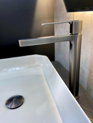 Смеситель для раковины Unione 010222 GrMt AltroBagno фото в интернет-магазине Русалия