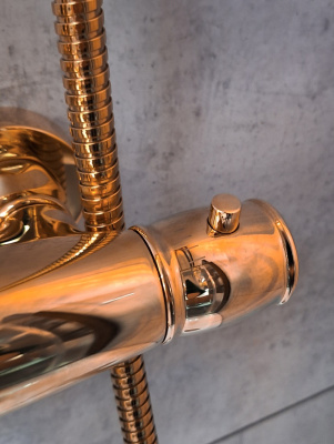 Душевая система с термостатом AltroBagno Beatrice 030403 R Or AltroBagnoBeatrice030403ROr фото в интернет-магазине Русалия