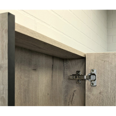 COMFORTY. Зеркало-шкаф "Вена-45" дуб дымчатый фото в интернет-магазине Русалия