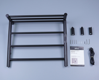 Полотенцесушитель электрический ABBER Standard AH4614MB черный матовый фото в интернет-магазине Русалия