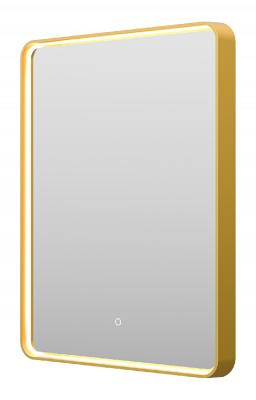 Зеркало Mercury 600x800 (золото) MER-Rett6-060/80-gold Brevita фото в интернет-магазине Русалия