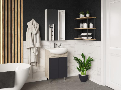 Тумба Поло 50 с раковиной Керамин Рива 50 Misty фото в интернет-магазине Русалия