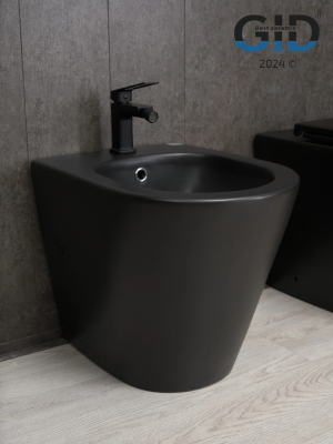 Биде напольное Gid BDN-30BM 21105 черный матовый 51.5x36.5x43 фото в интернет-магазине Русалия