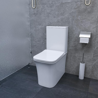 Унитаз MARMOLADA напольный безободковый Ceruttispa CT7777 (620х365х820) фото в интернет-магазине Русалия