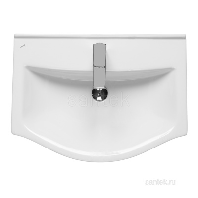 Раковина Santek Беверли 65 отверстие под смеситель 1WH302501 фото в интернет-магазине Русалия