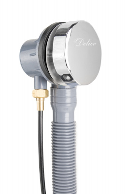 Слив-перелив полу-автоматический для ванны DLR000007 Delice фото в интернет-магазине Русалия