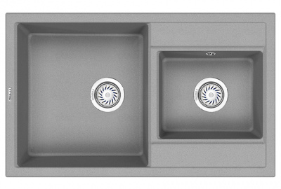 Кухонная мойка GRANULA (8201, БАЗАЛЬТ) фото в интернет-магазине Русалия