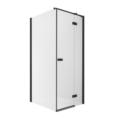 Душевое ограждение NEW TRENDY REFLEXA BLACK R 120x110x200 EXK-4969 (черный) фото в интернет-магазине Русалия