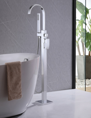 Смеситель ABBER Wasserfall AF8615 напольный, хром фото в интернет-магазине Русалия