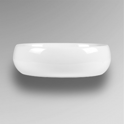 BOND S58-490 Раковина накладная овальная 49*35*14,5см белая фото в интернет-магазине Русалия