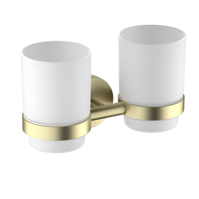 Стакан для зубных щеток двойной Timo Saona золото матовое (13034/17) фото в интернет-магазине Русалия