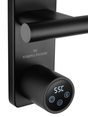 Полотенцесушитель электрический WONZON & WOGHAND NÜRNBERG, Черный матовый (WW-AL344-MB) фото в интернет-магазине Русалия