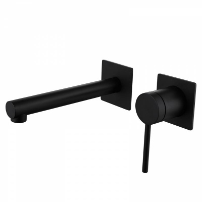 Смеситель ABBER Emotion AF8812B для раковины скрытого монтажа, черный матовый фото в интернет-магазине Русалия