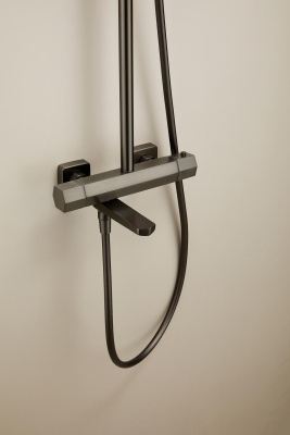 Душевая система HAIBA оружейная сталь (HB24726-3) фото в интернет-магазине Русалия