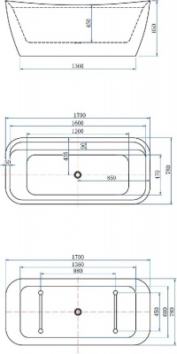 Акриловая ванна Allen Brau Infinity 2 170x78 2.21002.20 белый глянец фото в интернет-магазине Русалия