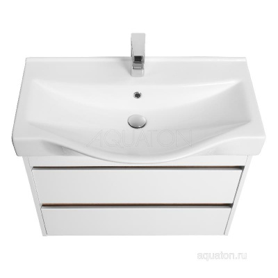 Тумба под раковину AQUATON Нортон 80 белая 1A248901NT010 фото в интернет-магазине Русалия
