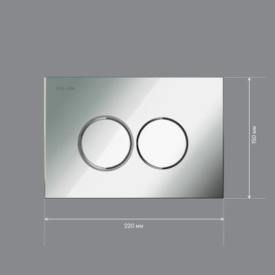 I070151 ProC L, клавиша для инсталляции пластик, хром глянцевый фото в интернет-магазине Русалия