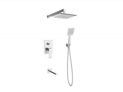 Душевая система ESKO скрытого монтажа 7в1 Squared Chrome (7in1 SQ) фото в интернет-магазине Русалия