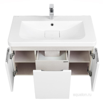 Тумба под раковину AQUATON Шерилл 85 белый 1A208801SH010 фото в интернет-магазине Русалия