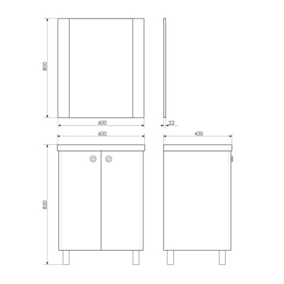 COMFORTY. Зеркало "Флоренция-60" белый глянец фото в интернет-магазине Русалия