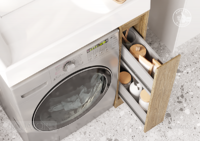 Тумба под раковину AQUATON Лондри 20 Дуб Кантри без фасада 1A267101LHDY0 фото в интернет-магазине Русалия