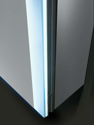 Шкаф зеркало для ванной с подсветкой Aquatek AQ7109-MLC, прямоугольное, сенсорное управление, 1000*700*133 фото в интернет-магазине Русалия