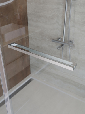 Душевая дверь CEZARES LUX-B-FS-11-140-C-CR фото в интернет-магазине Русалия