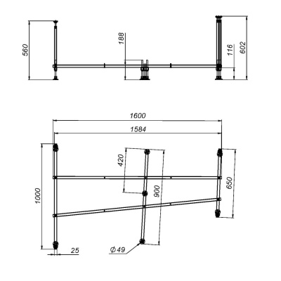 W80A-170U110W-R Like, каркас 170х110 см, универсальный, шт Am.Pm фото в интернет-магазине Русалия